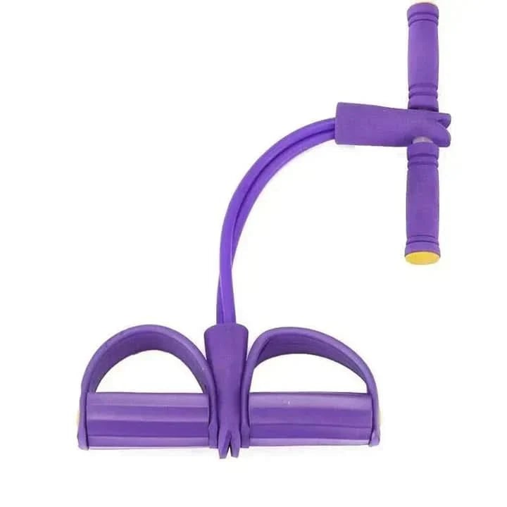 Portable Pedal Resistance Band with Non-Slip Foam Handles
