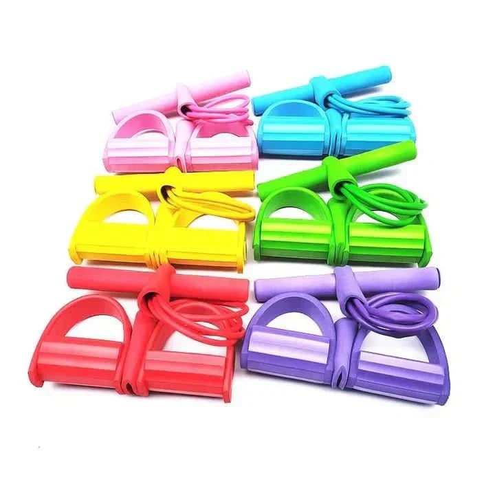 Portable Pedal Resistance Band with Non-Slip Foam Handles