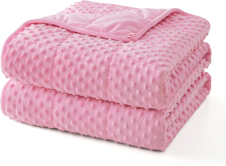 Weighted Blanket with Dot Texture and Cooling Microfiber