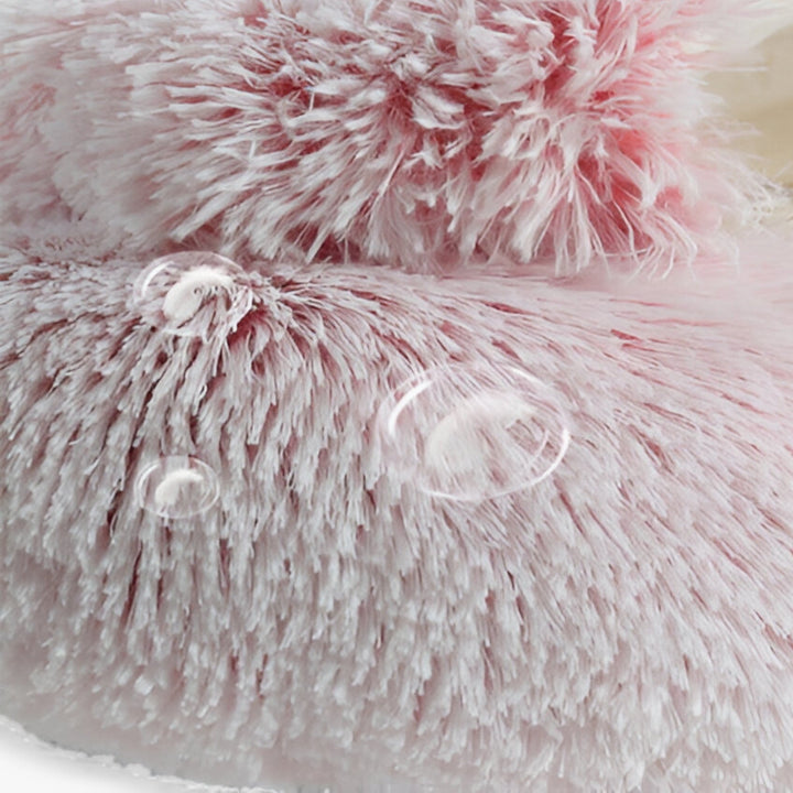 Hendrano™ Round Faux Fur Pet Bed with Washable Cover and Non-Slip Bottom
