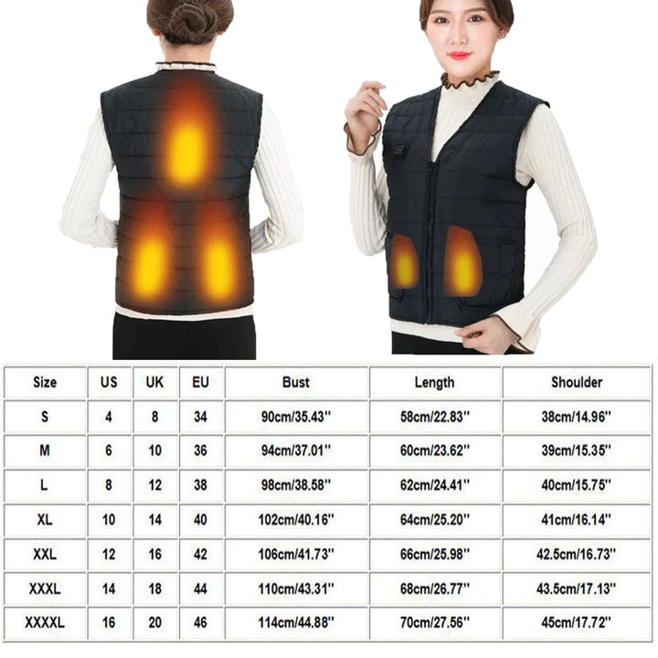 Hendrano™ Heated Cotton Vest with 5 Heating Zones