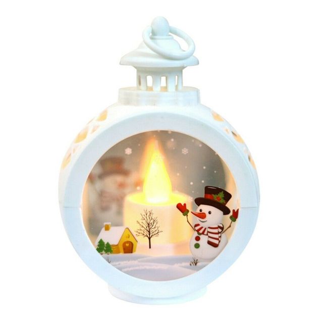Hendrano™ Glass LED Christmas Lantern with Snowman or Santa