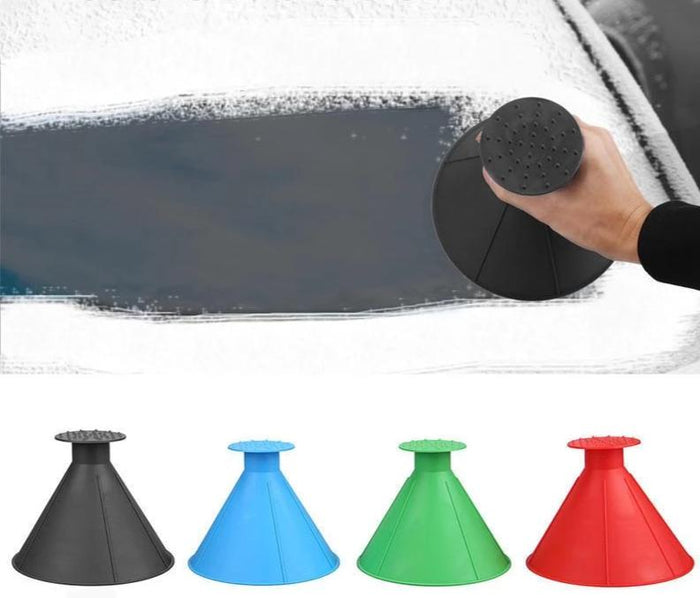 Hendrano™ Cone-Shaped Windshield Ice Scraper for Quick Circular Clearing