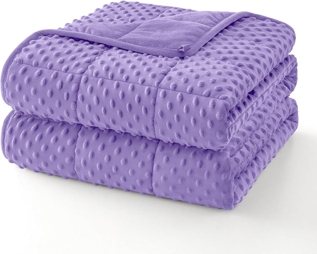 Weighted Blanket with Dot Texture and Cooling Microfiber