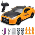 Hendrano™ Mini RC Drift Car with LED Headlights and Spare Wheels