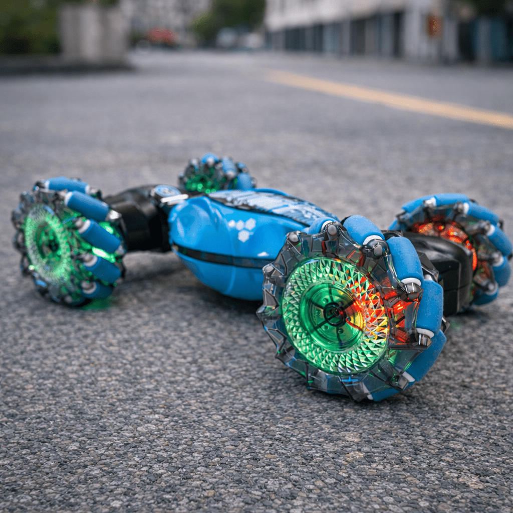 Gesture Control RC Stunt Car with LED Light-Up Wheels