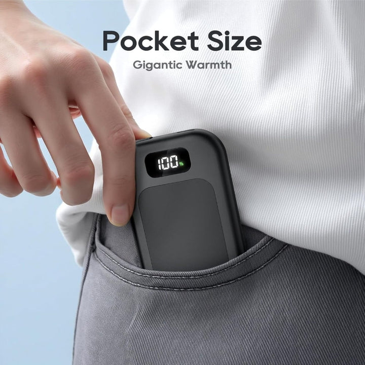 Hendrano™ Electric Hand Warmer with LED Display and 3 Heat Levels