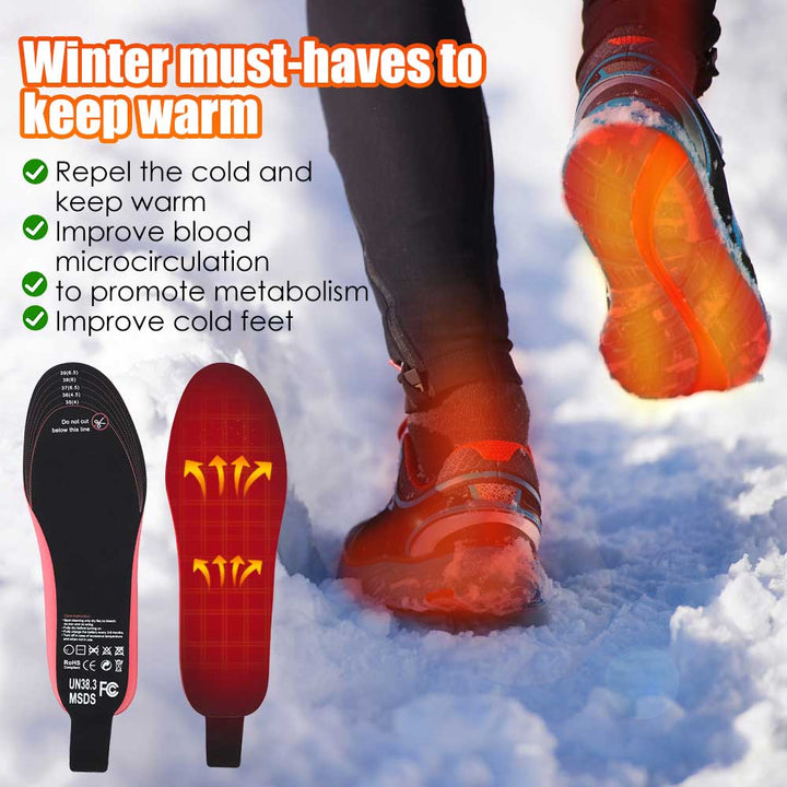 Hendrano™ Rechargeable Heated Insoles, Up to 10 Hours of Heat