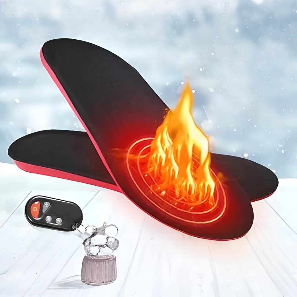 Rechargeable Heated Insoles with Remote Control and Arch Support – Hendrano™