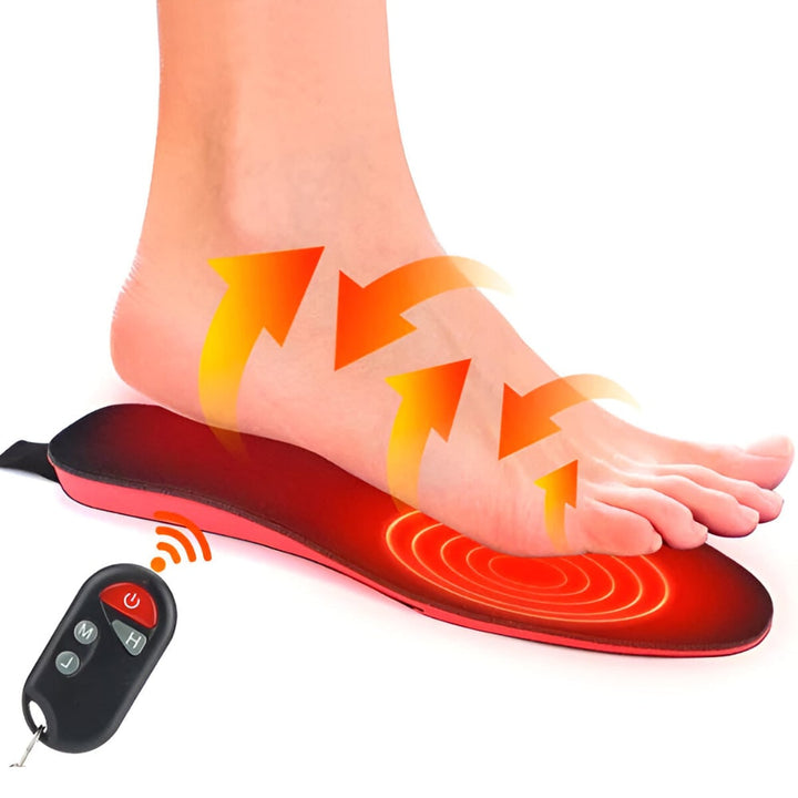 Rechargeable Heated Insoles with Remote Control and Arch Support – Hendrano™