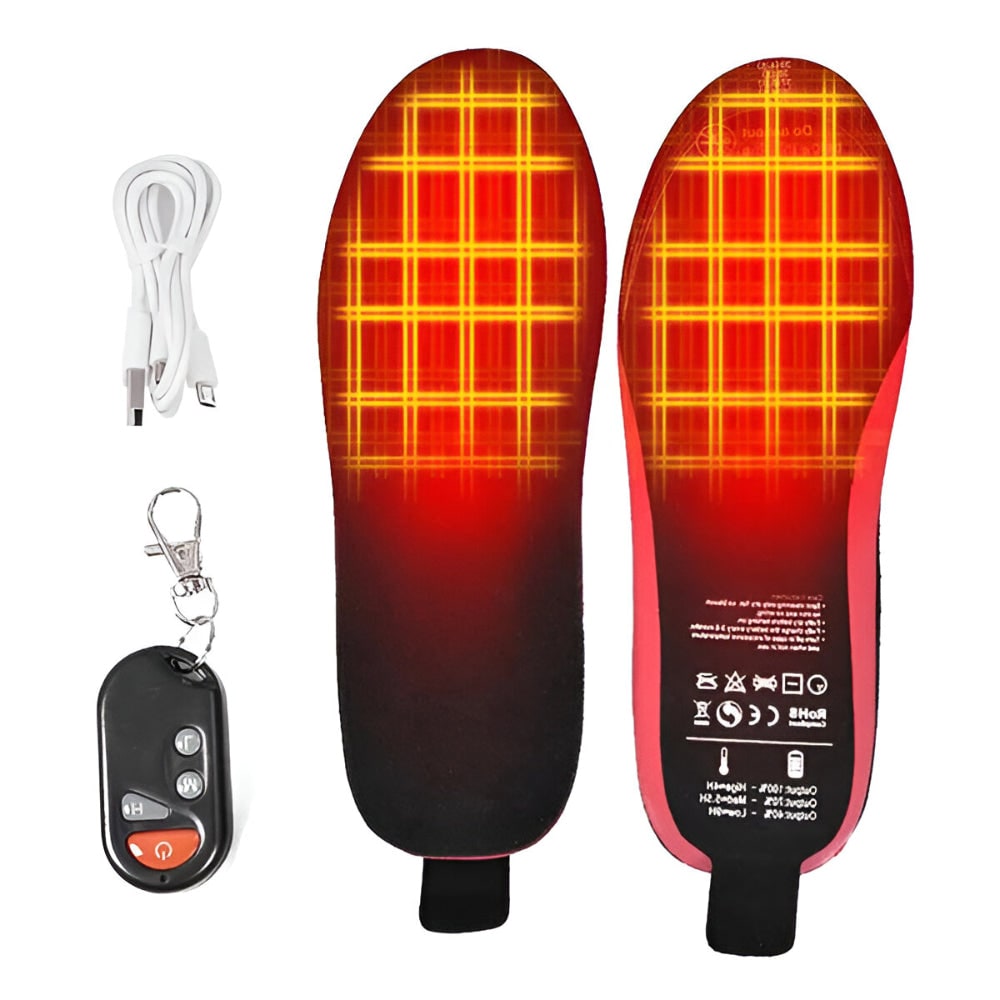 Rechargeable Heated Insoles with Remote Control and Arch Support – Hendrano™
