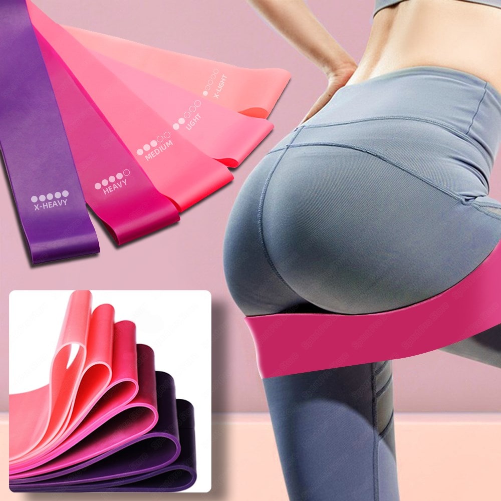 Resistance Bands Set with Four Levels and Carrying Pouch