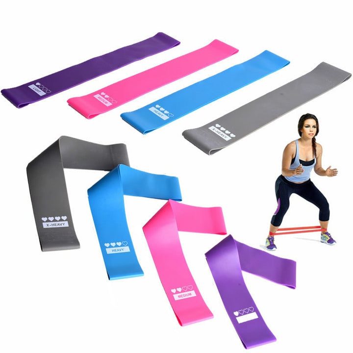 Resistance Bands Set with Four Levels and Carrying Pouch