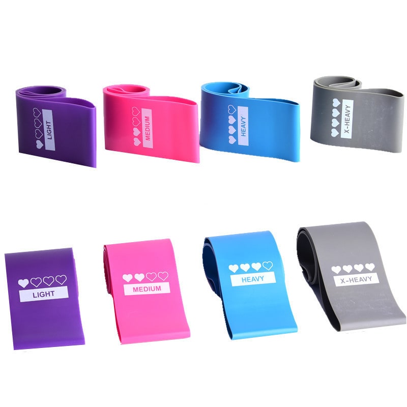 Resistance Bands Set with Four Levels and Carrying Pouch