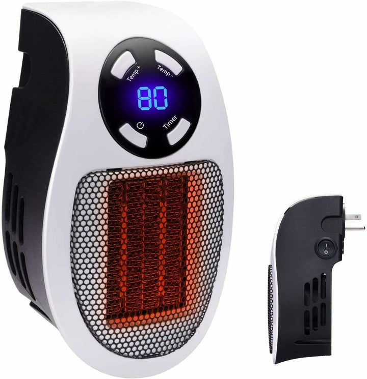Hendrano™ Plug-In Mini Space Heater with LED Display and Remote