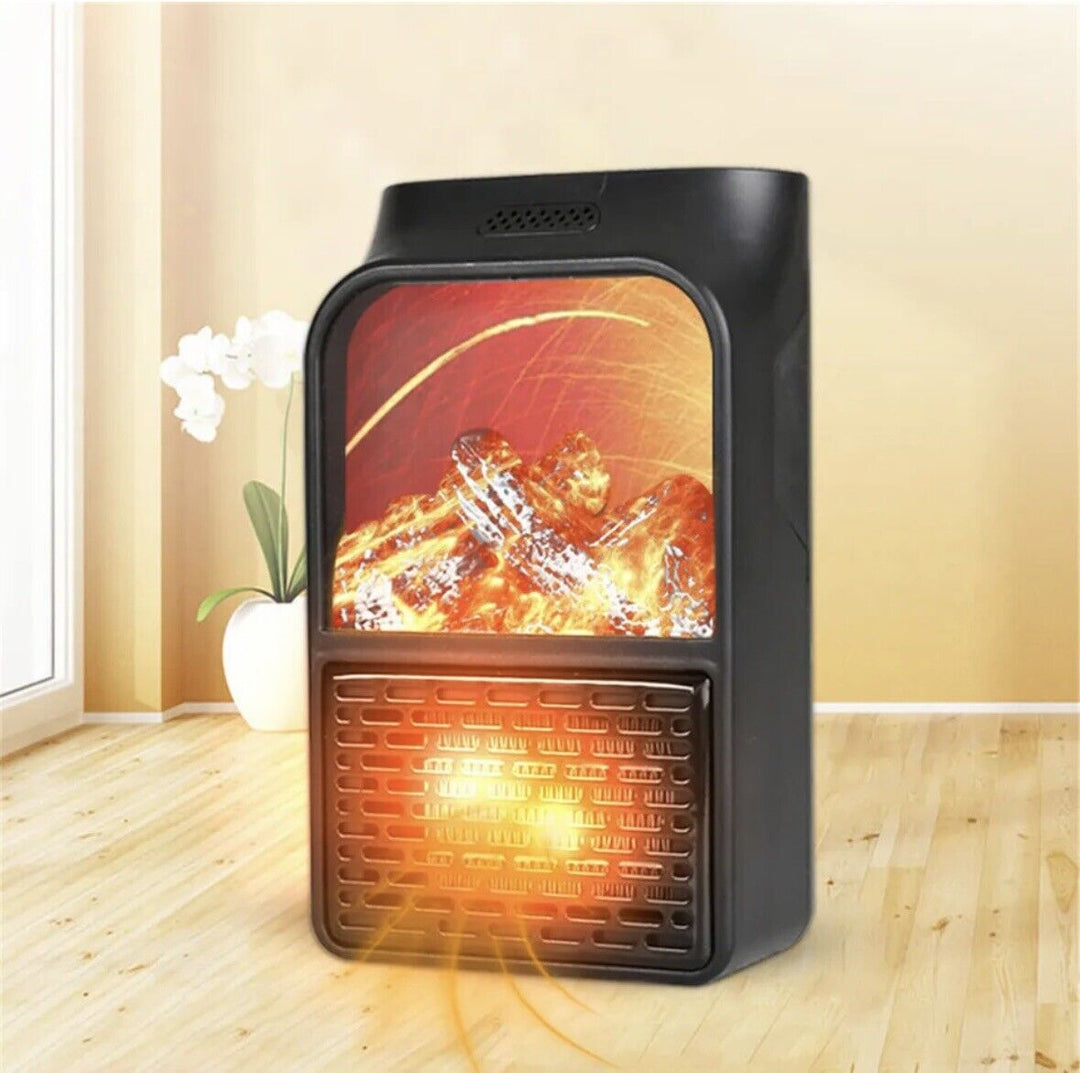 Hendrano™ Plug-In Flame Effect Heater with Remote Control and Timer