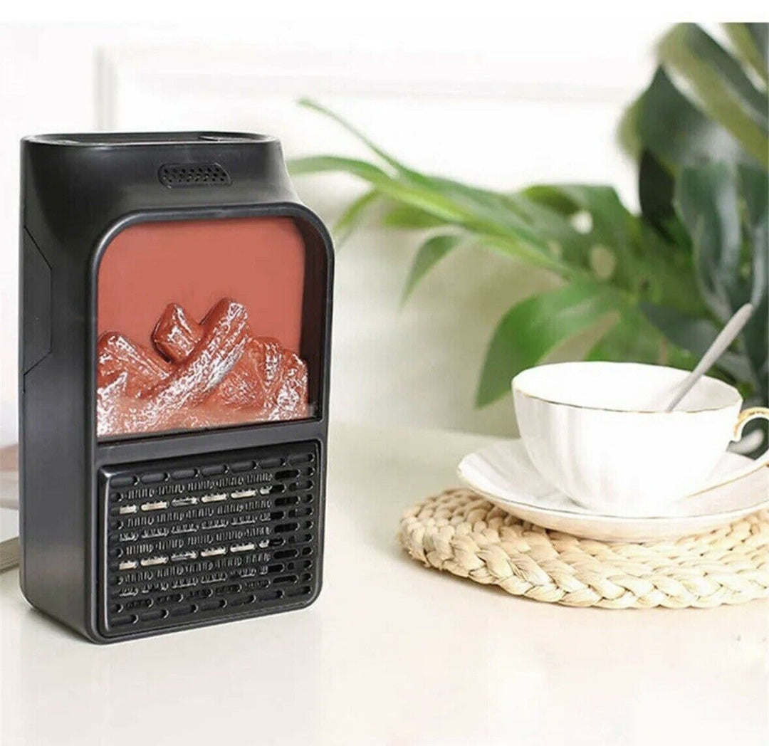 Hendrano™ Plug-In Flame Effect Heater with Remote Control and Timer