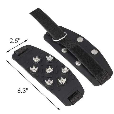 Adjustable Ice Cleats for Shoes and Boots – 7 Steel Spikes