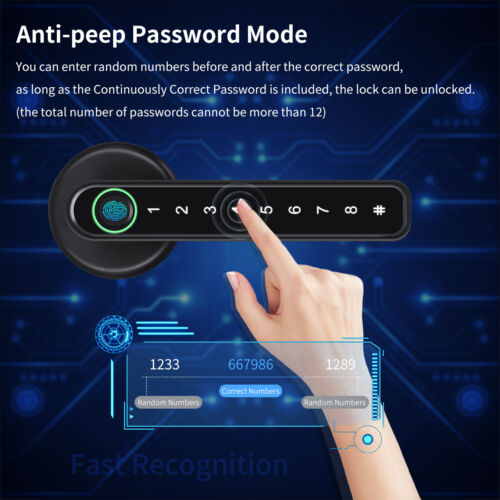 Smart Fingerprint Door Lock with App Control and Passcode