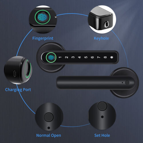 Smart Fingerprint Door Lock with App Control and Passcode