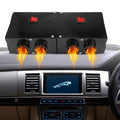 Hendrano™ 500W 12V Car Heater with Four Vents and Quiet Fans