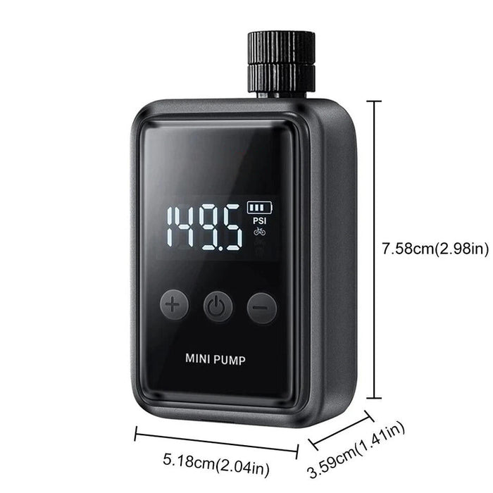 Hendrano™ Electric Mini Bike Pump with Digital Display & Auto Shutoff