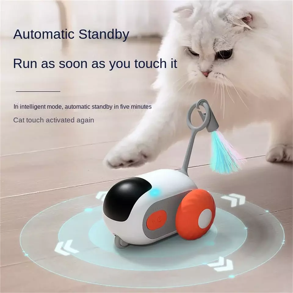 Remote Control Sports Car Cat Toy with USB Charging