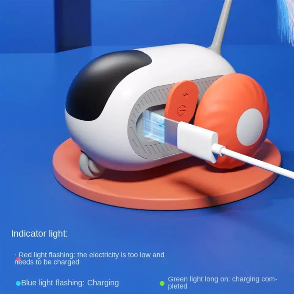 Remote Control Sports Car Cat Toy with USB Charging