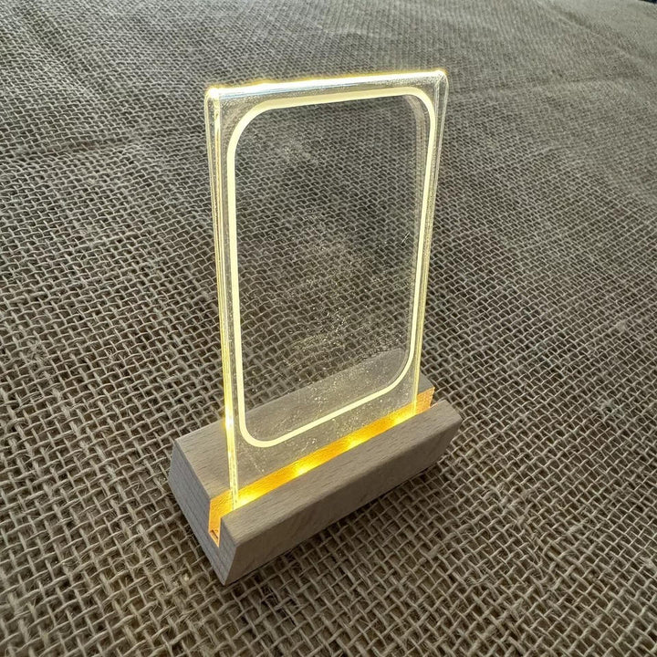 Light-Up Photo Frame with Three Slots for Photos and Tickets