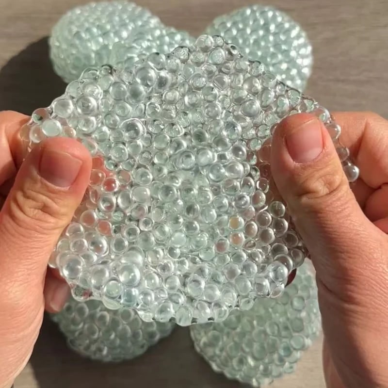 Hendrano™ Squishy Dumpling Stress Ball with Gel Beads and Bumpy Texture