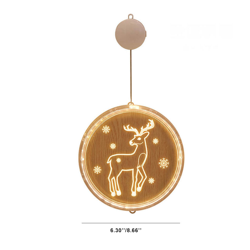 Hendrano™ Acrylic LED Christmas Window Light with Suction Cup