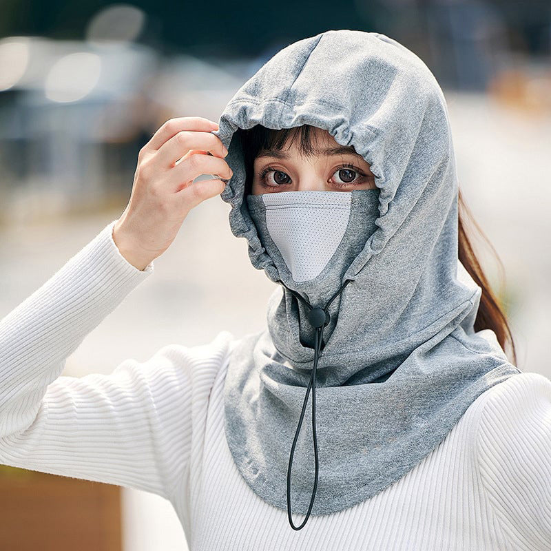 Hendrano™ Hooded Cycling Face Mask with Built-In Neck Warmer