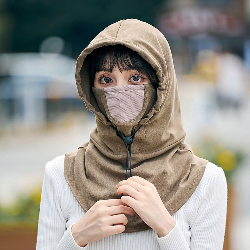 Hendrano™ Hooded Cycling Face Mask with Built-In Neck Warmer