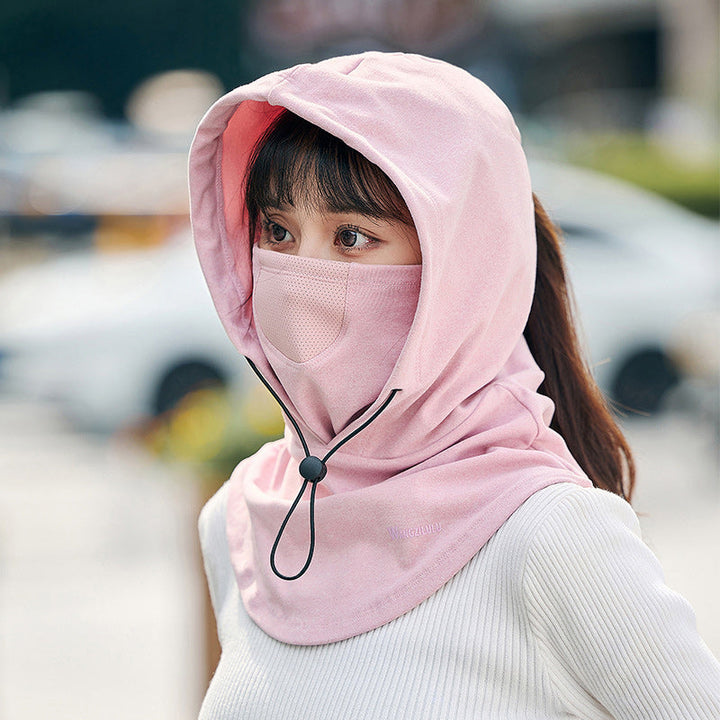 Hendrano™ Hooded Cycling Face Mask with Built-In Neck Warmer