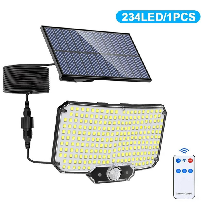 Hendrano™ Solar Motion Sensor Flood Light with 234 LEDs and Remote Control