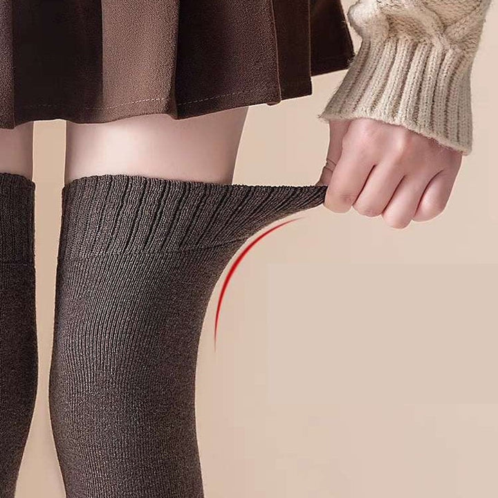 Thick Cotton High Socks for Warm Feet, Hiking and Home