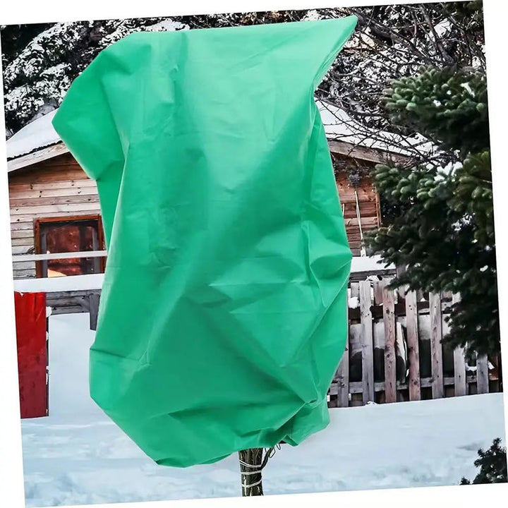 Frost Protection Plant Cover with Drawstring Closure