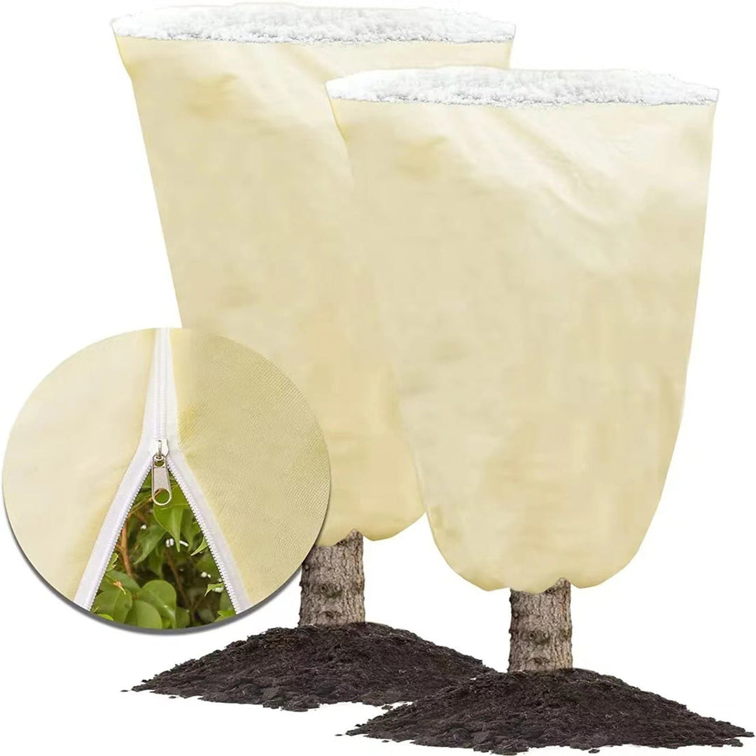 Frost Protection Plant Cover with Drawstring Closure