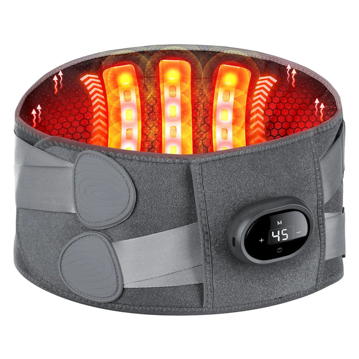 Hendrano™ Cordless Heated Back Massager Belt with Red Light and Vibration