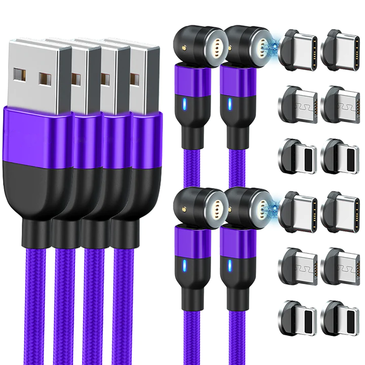Hendrano™ 3-in-1 Magnetic Charging Cable for iPhone, Android and USB-C