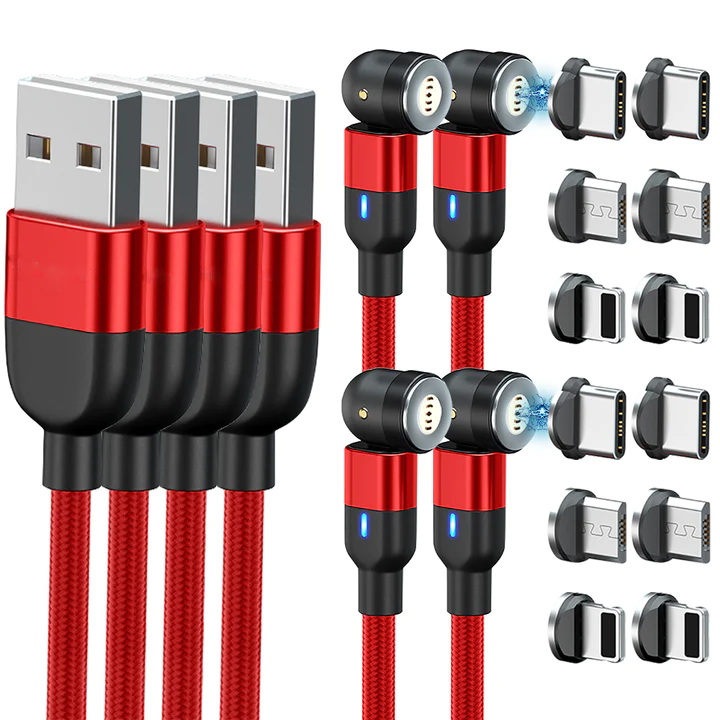 Hendrano™ 3-in-1 Magnetic Charging Cable for iPhone, Android and USB-C