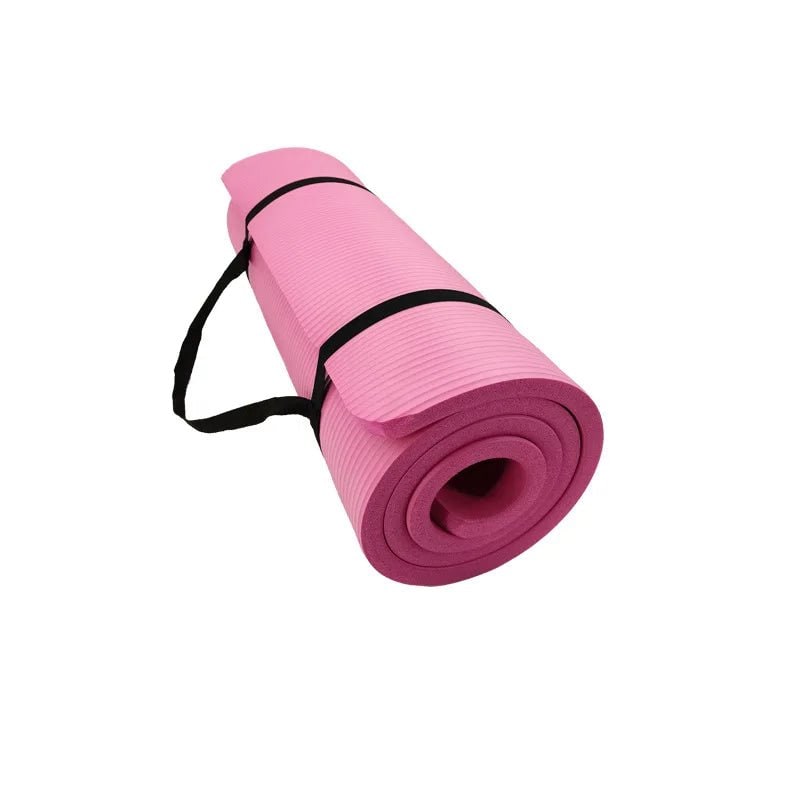 Thick Non-Slip Yoga Mat with Carrying Strap
