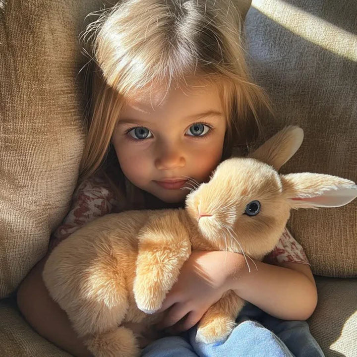 Interactive Plush Bunny Toy That Hops, Wiggles and Squeaks