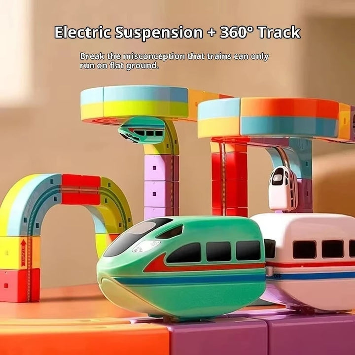 Hendrano™ Electric Building Block Train Set with USB Rechargeable Train