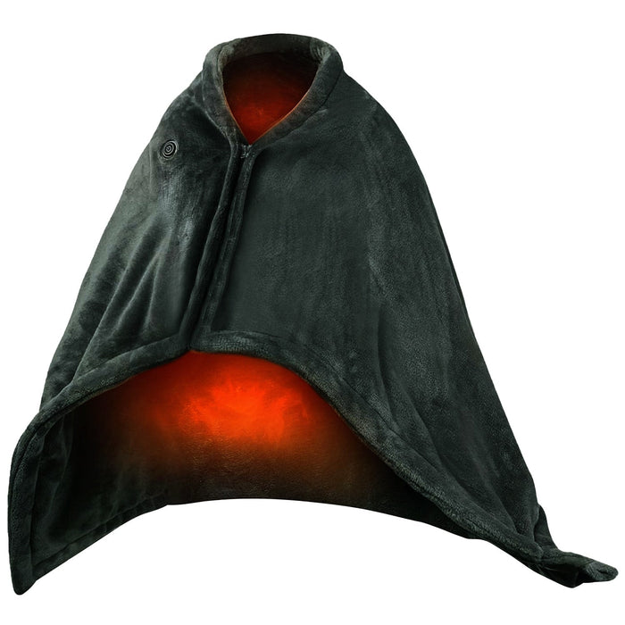Hendrano™ Wearable USB Heated Blanket with Zipper & Fleece Wrap