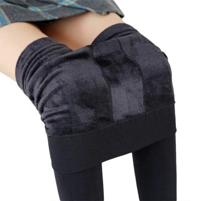 Fleece-Lined High-Waist Leggings for Cozy Winter Days