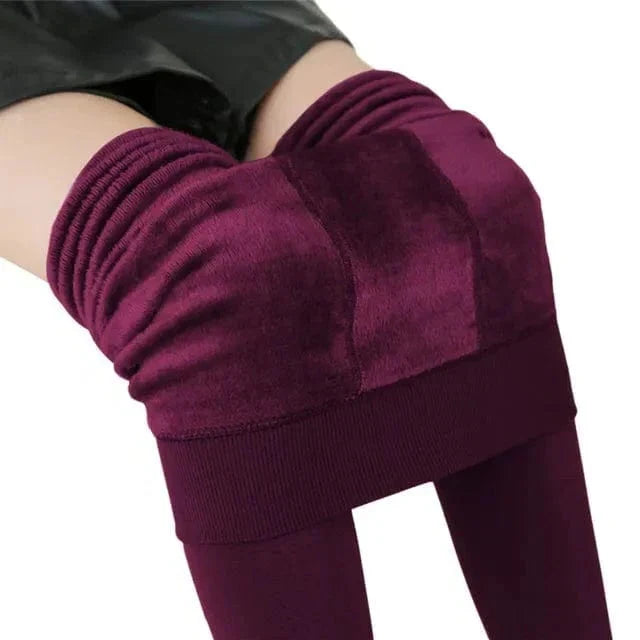 Fleece-Lined High-Waist Leggings for Cozy Winter Days