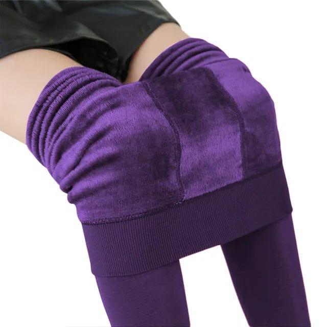 Fleece-Lined High-Waist Leggings for Cozy Winter Days