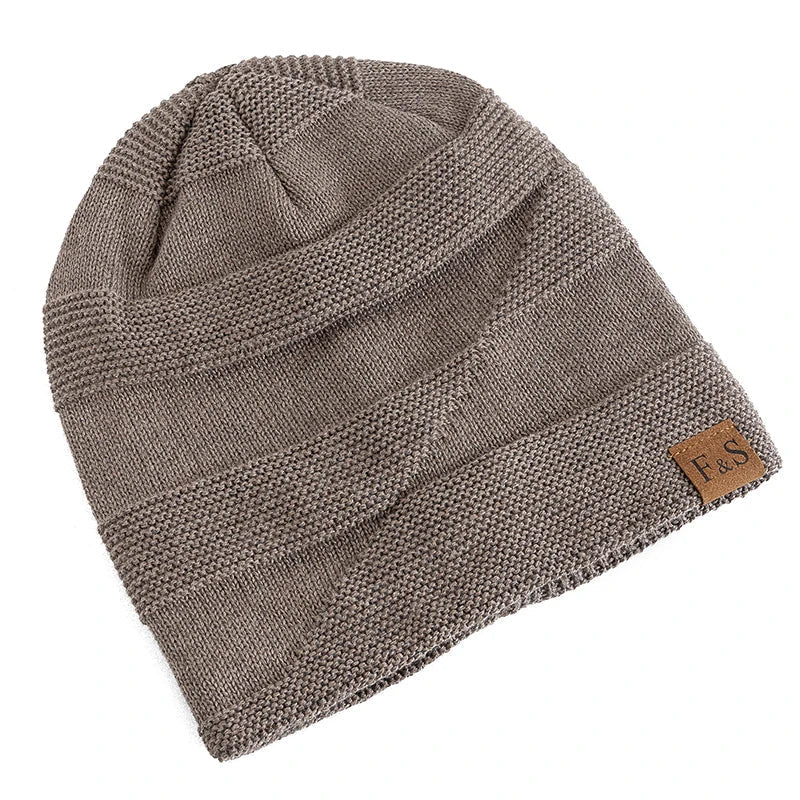 Soft Knit Winter Beanie with Warm Fleece Lining
