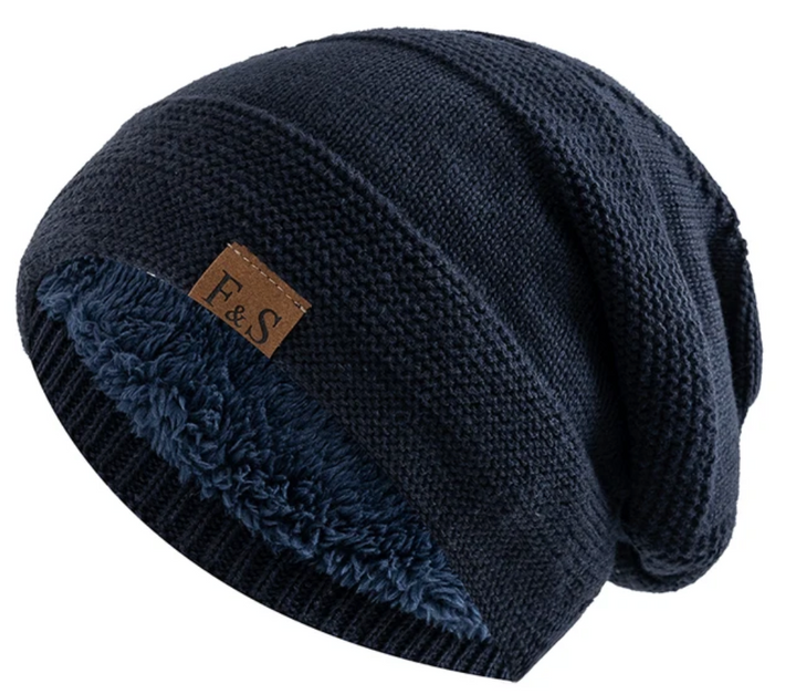 Soft Knit Winter Beanie with Warm Fleece Lining